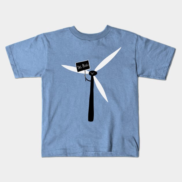 Yes to Renewables Kids T-Shirt by krimons